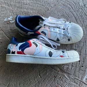 Limited adidas shoes white/Blue/red/pink Superstar Rita Ora White